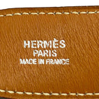 Hermes Belt 70 H Beige Silver Reversible Leather — view 5