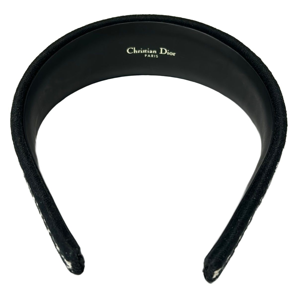 Dior Headband Black White Houndstooth Pattern — view 2