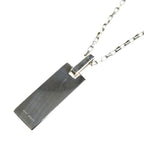 Gucci 925 Sterling Silver G Logo Plate Necklace 49 — view 2