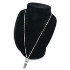 Gucci 925 Sterling Silver G Logo Plate Necklace 49 — view 6