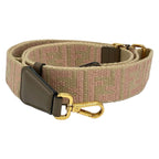 Fendi Shoulder Strap Beige Light Pink Dark Brown Zucca Pattern Leather