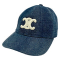 Celine Cap L Blue White Cotton Hat