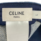 Celine Cap L Blue White Cotton Hat — view 5