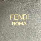 Fendi Shoulder Strap Beige Red Black Zucca Pattern Leather — view 4