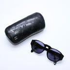 Chanel Sunglasses Eyewear Black Gold