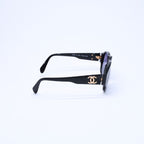 Chanel Sunglasses Eyewear Black Gold — view 5