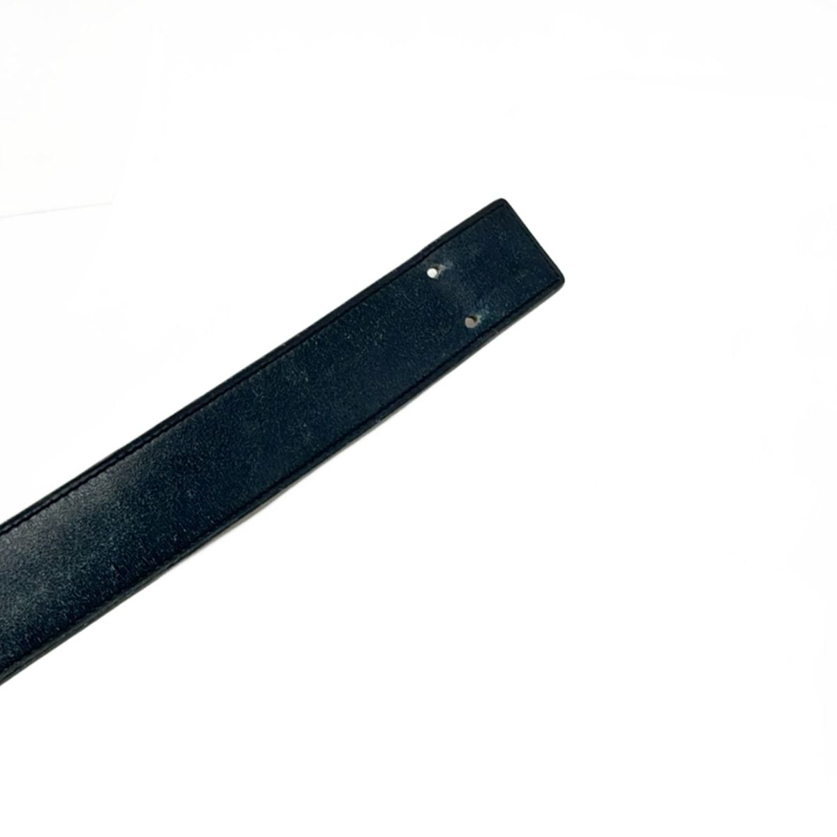 Hermes Belt H Dark Navy Gold Leather — view 4
