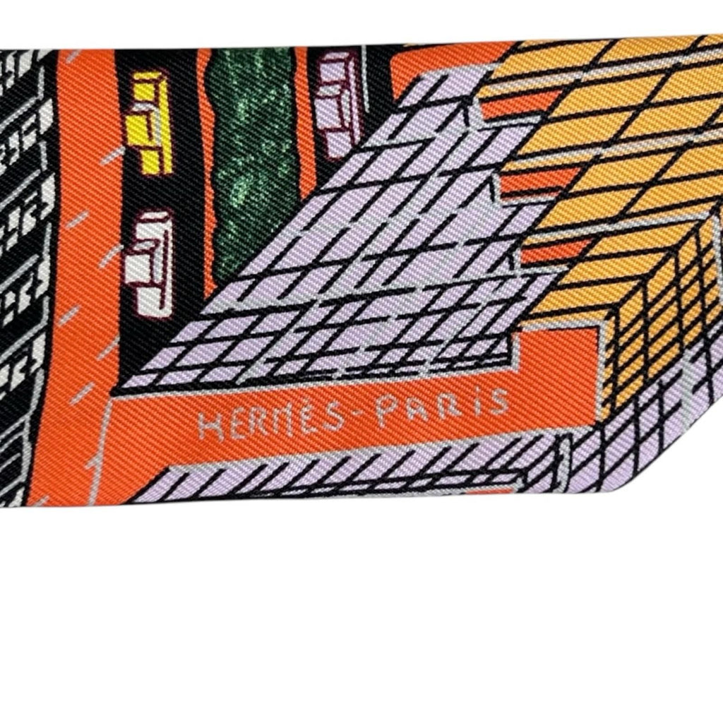 Hermes Twilly Pantin City Scarf Silk Multicolor — view 6