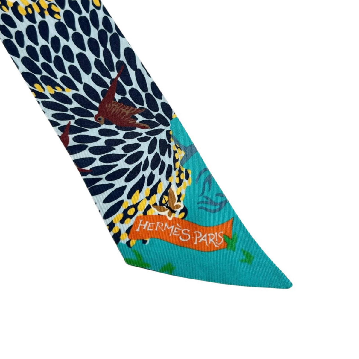 Hermes Twilly Scarf Silk Multicolor Dans Un Jardin Anglais — view 6
