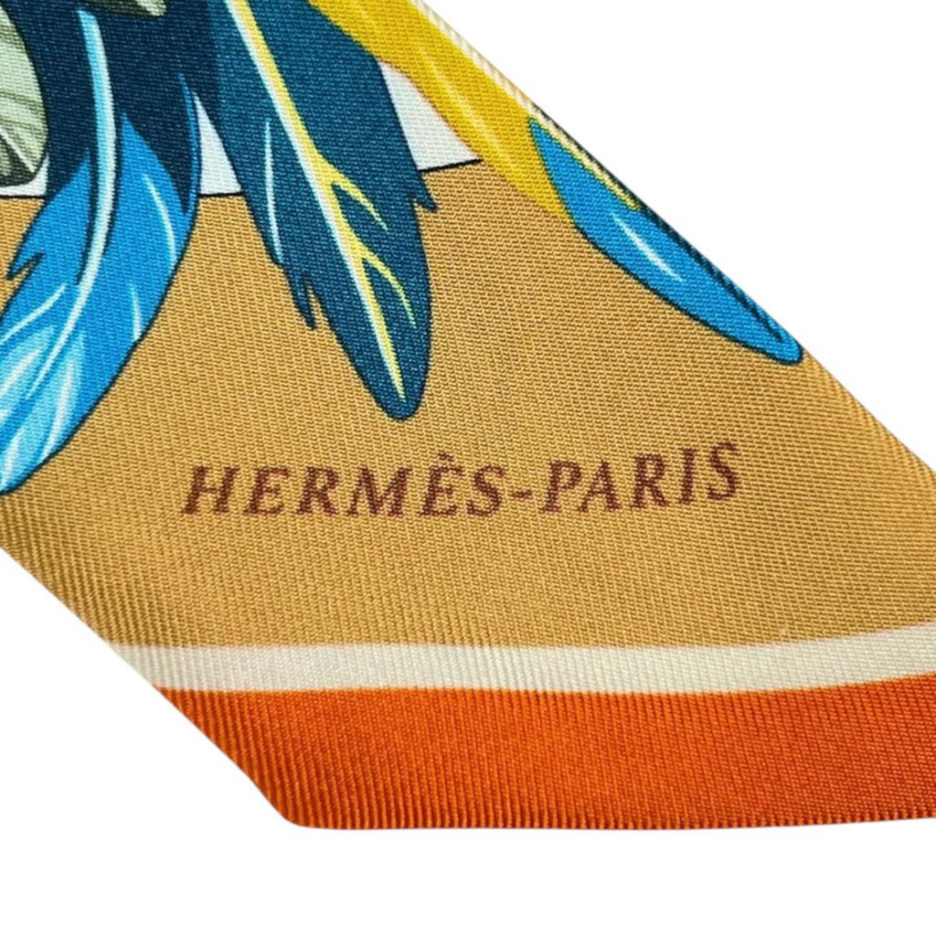 Hermes Twilly Dance Pacific Scarf Silk Multicolor — view 6