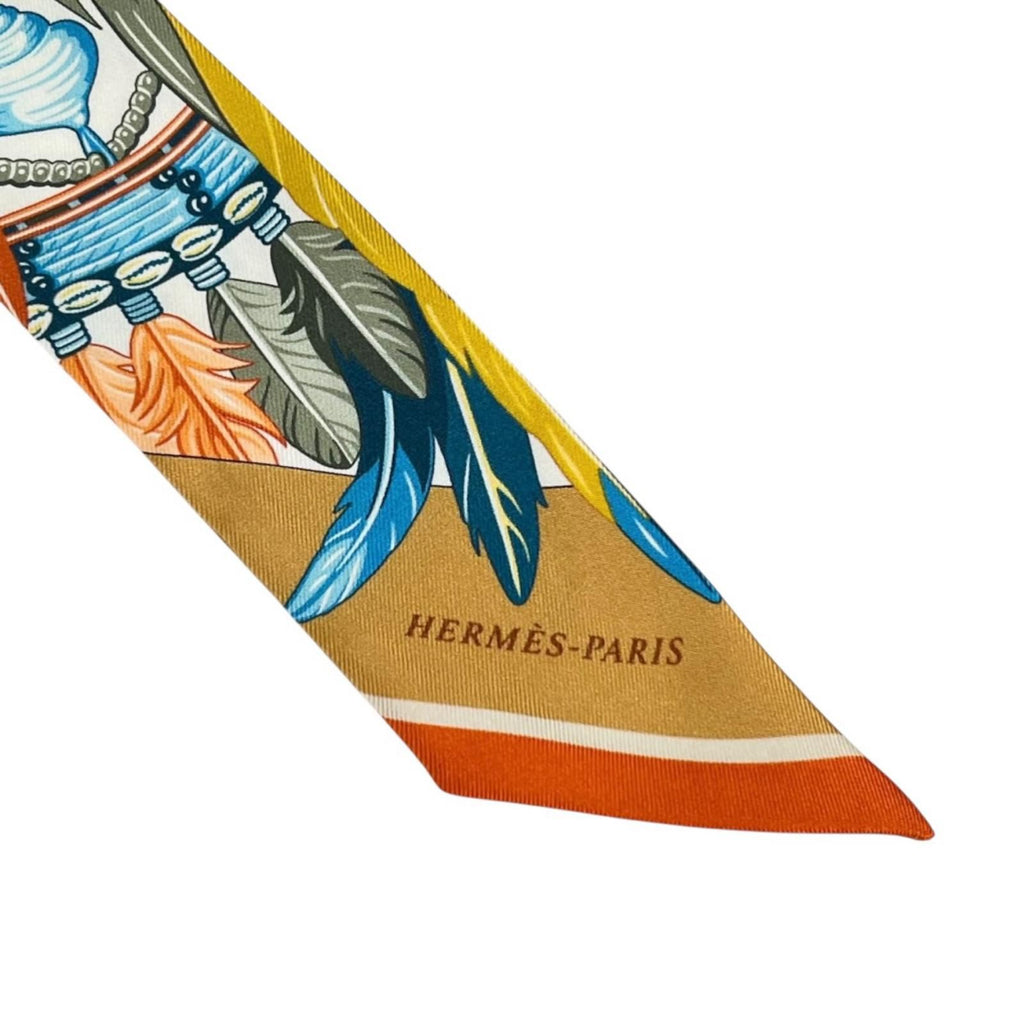 Hermes Twilly Dance Pacific Scarf Silk Multicolor — view 4