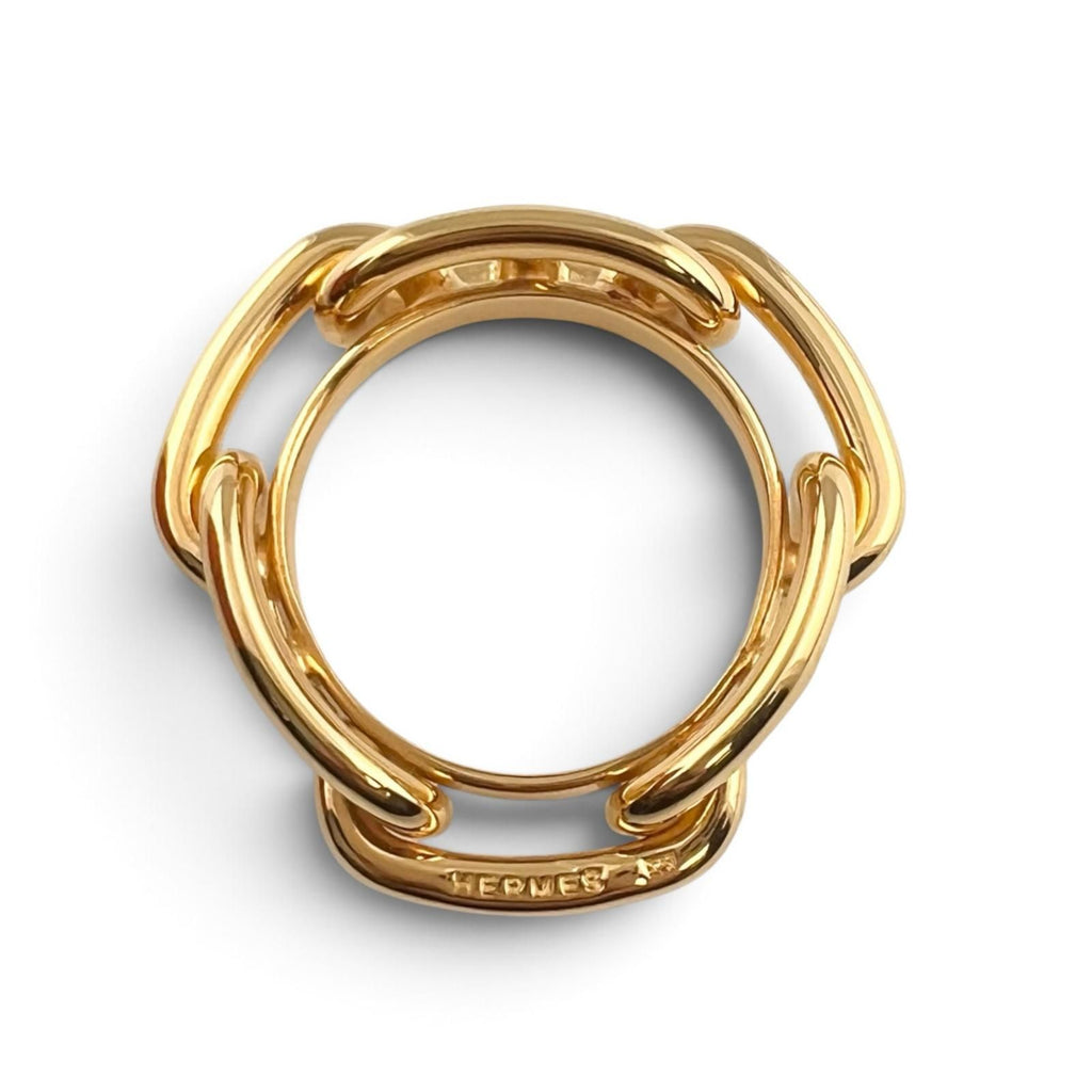 Hermes Legato Scarf Ring Metal Gold — view 4