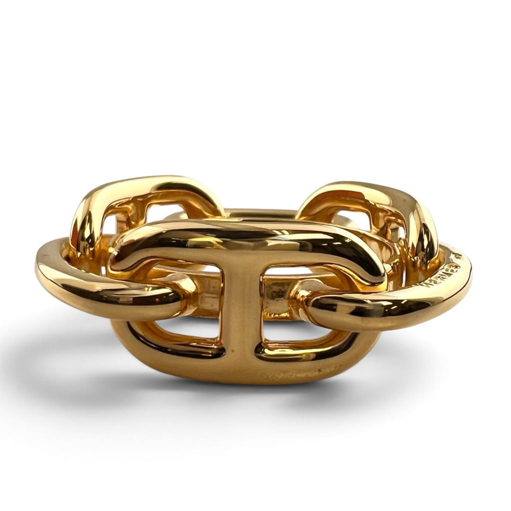 Hermes Legato Scarf Ring Metal Gold — view 3