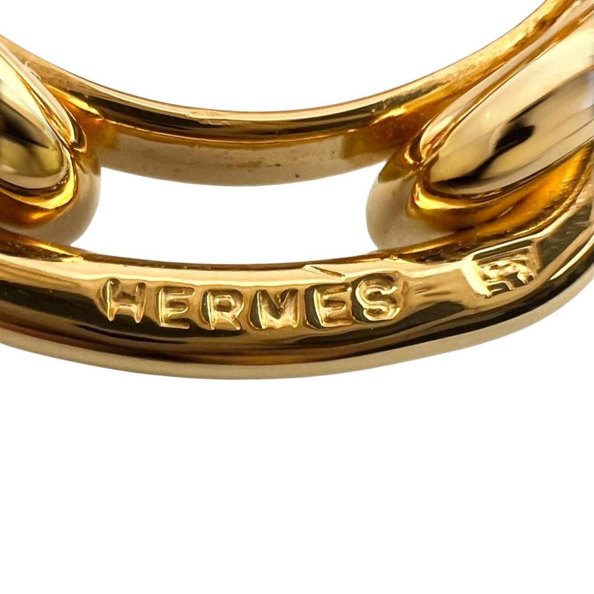 Hermes Legato Scarf Ring Metal Gold — view 5