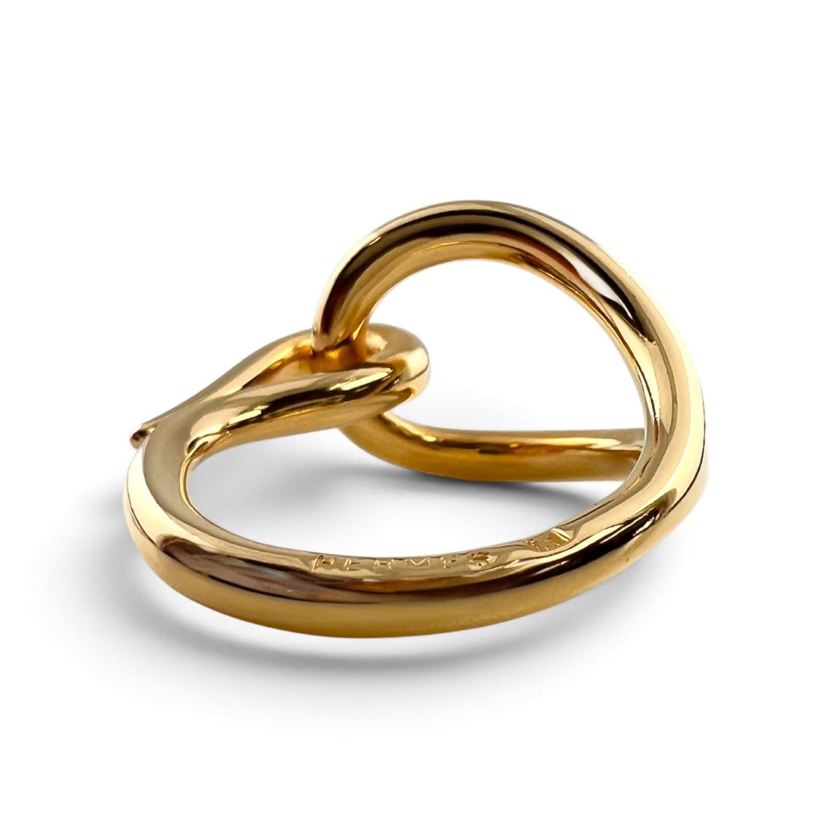 Hermes Jumbo Scarf Ring Metal Gold — view 5
