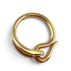 Hermes Jumbo Scarf Ring Metal Gold — view 4