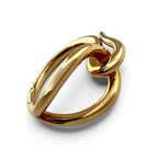 Hermes Jumbo Scarf Ring Metal Gold