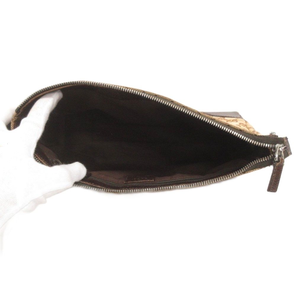 Gucci Shoulder Bag GG Canvas Crossbody Leather Brown Beige — view 5
