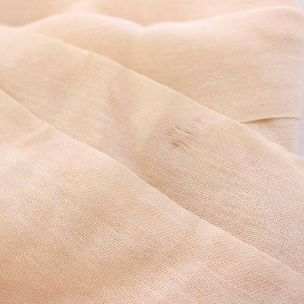 Hermes Shawl Scarf Cashmere Linen Pink Beige — view 5