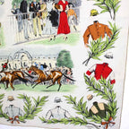 Hermes Scarf Carre 90 Chantilly Lee Racecourse All Over Print Multicolor — view 7
