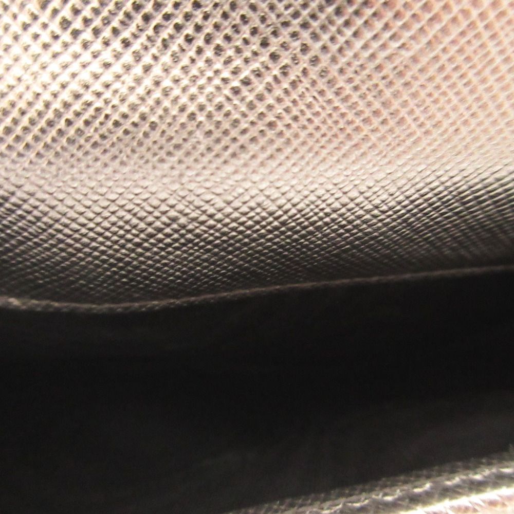 Prada Saffiano Leather Tessuto Silver Gray Snap Wallet — view 4
