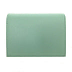 Prada Saffiano Leather Giada Green Bifold Wallet — view 3