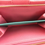Prada Saffiano Leather Pink Bifold Wallet — view 5