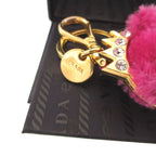 Prada Bear Fabric Pink Bag Charm Key Holder — view 6