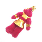 Prada Bear Fabric Pink Bag Charm Key Holder — view 3