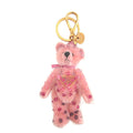Prada Bear Mohair Swarovski Pink Bag Charm Key Holder