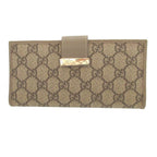 Gucci GG Supreme Leather Gray Bifold Wallet