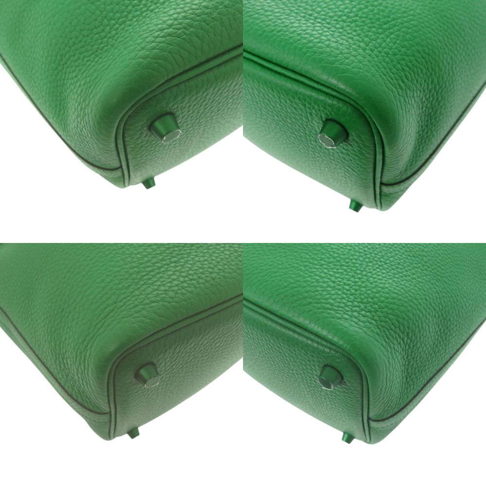Hermes Picotin Lock PM Taurillon Clemence Green Handbag — view 7