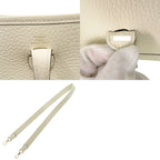 Hermes Evelyne TPM 16 Short Strap Taurillon Clemence Cream Shoulder Bag White — view 7