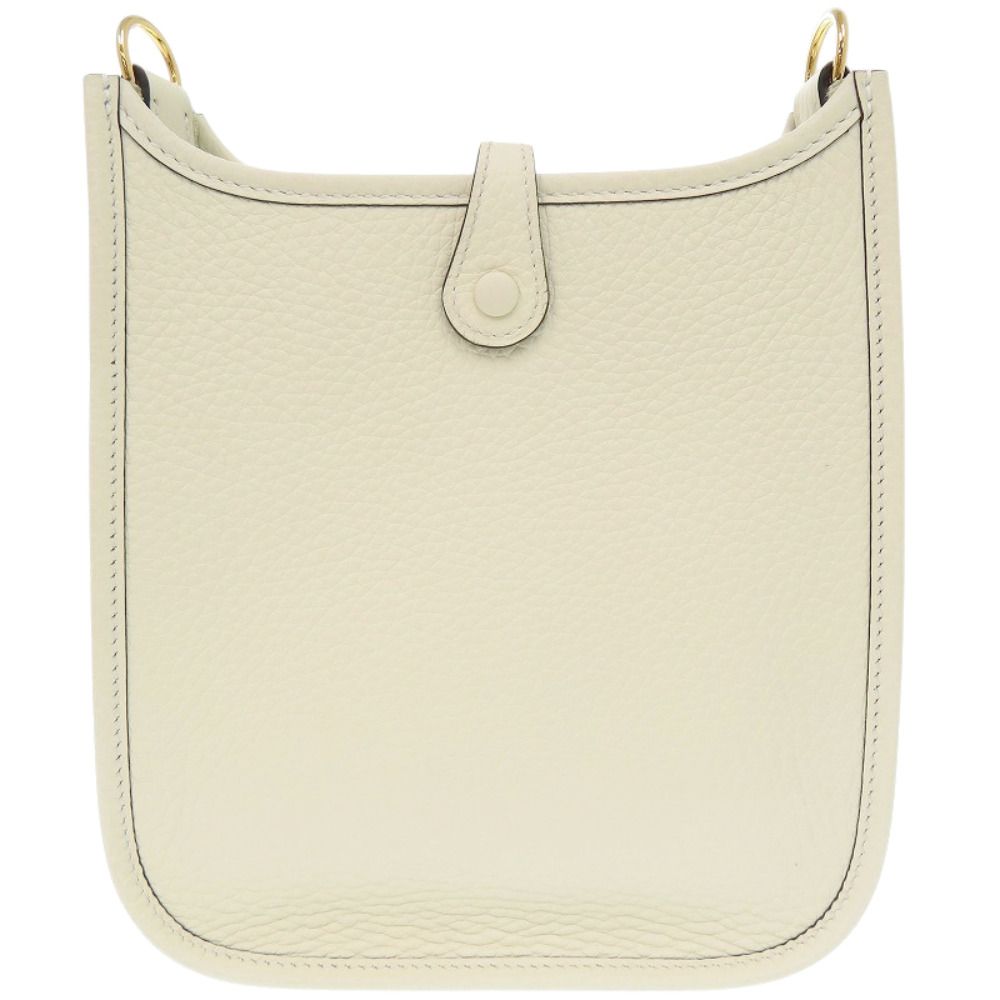 Hermes Evelyne TPM 16 Short Strap Taurillon Clemence Cream Shoulder Bag White — view 3