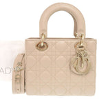 Dior Lady MY ABC Small Lambskin Beige Handbag — view 2