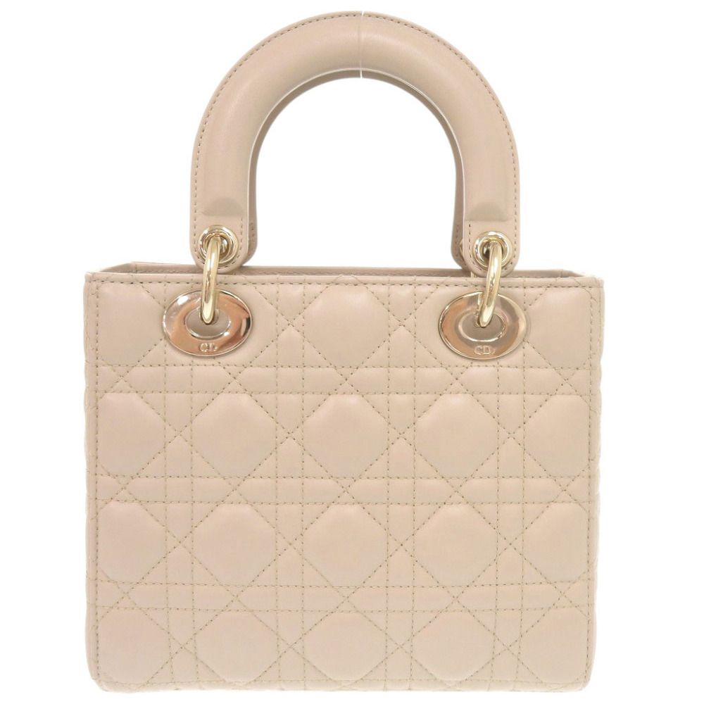 Dior Lady MY ABC Small Lambskin Beige Handbag — view 3