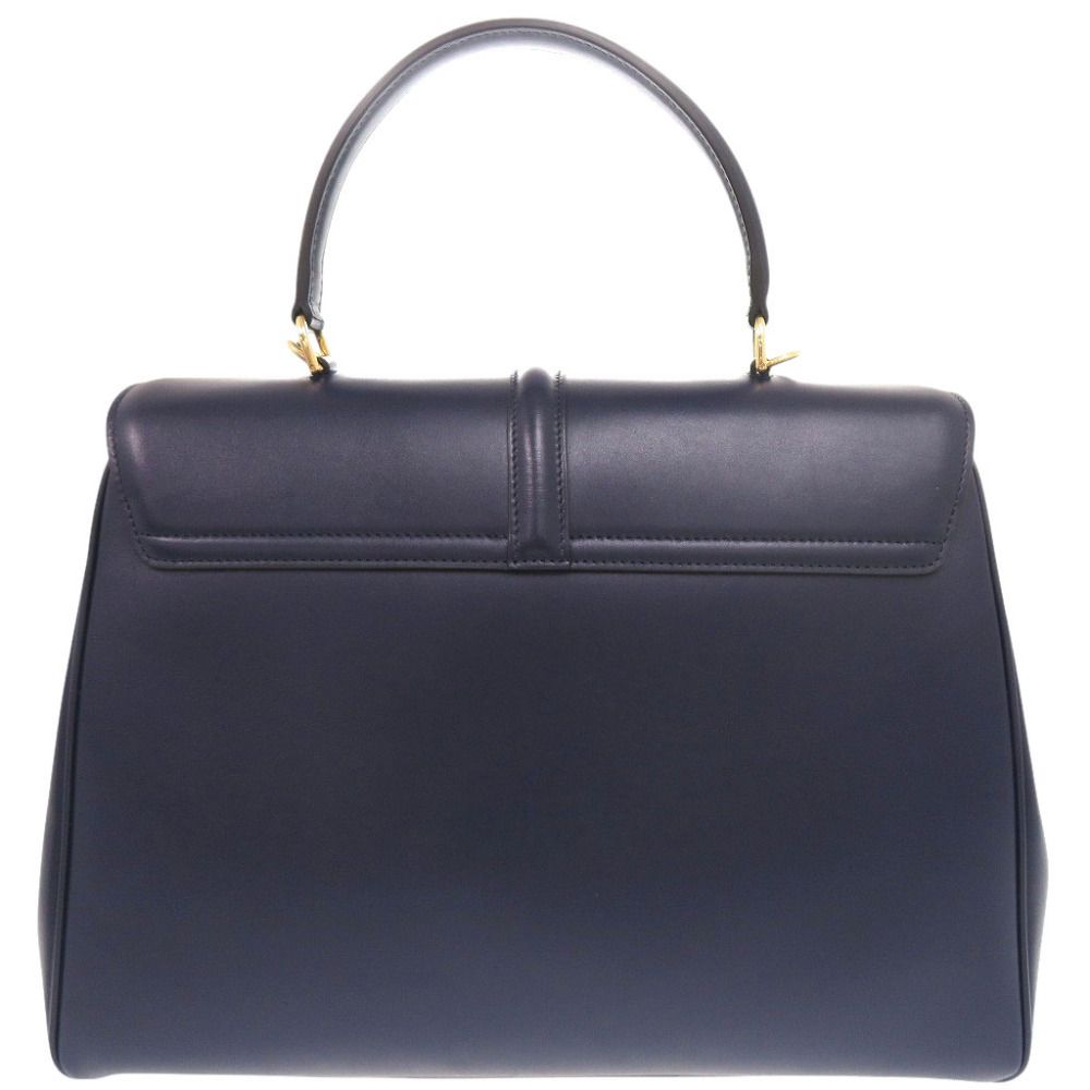 Celine Medium Leather Navy 2-Way Shoulder Bag — view 3