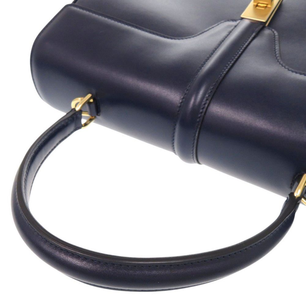 Celine Medium Leather Navy 2-Way Shoulder Bag — view 6