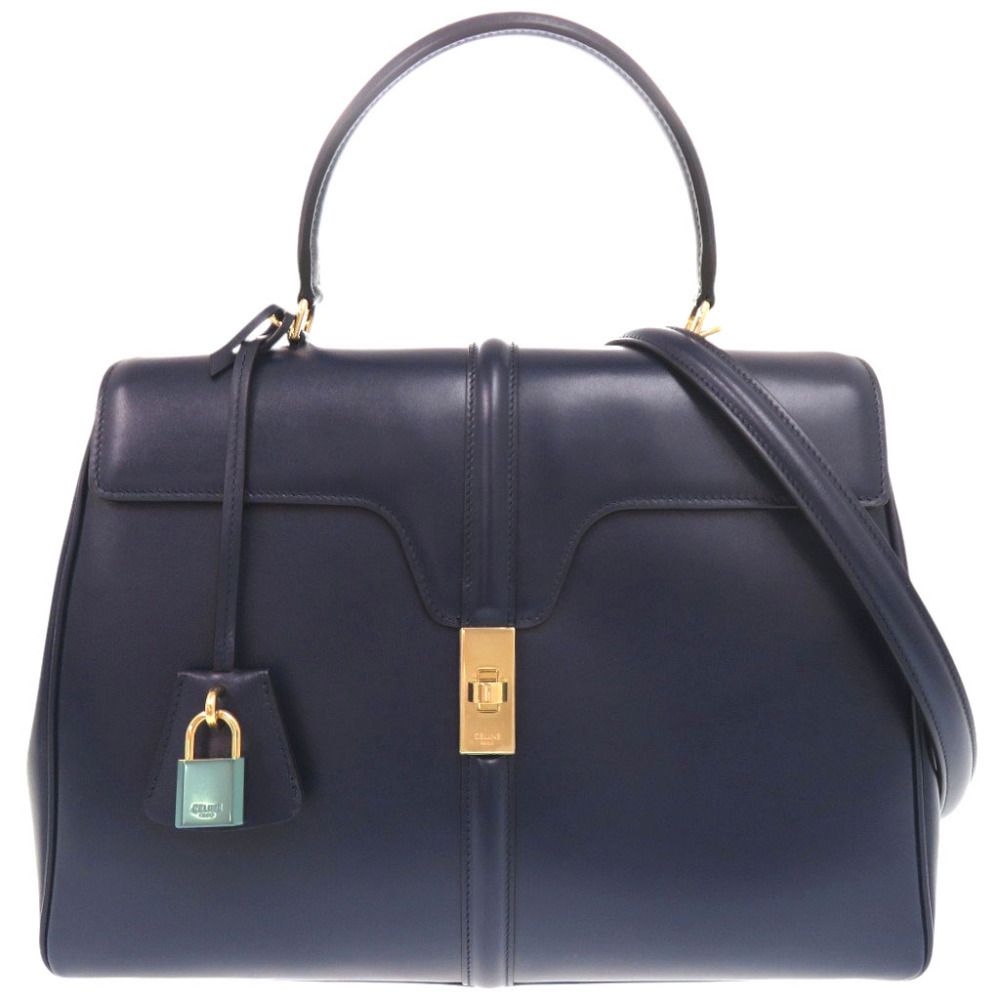 Celine Medium Leather Navy 2-Way Shoulder Bag