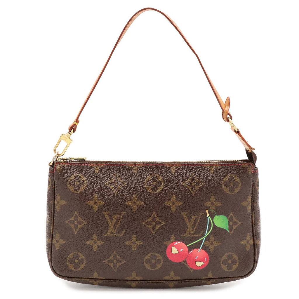 Louis Vuitton Monogram Cherry Pochette Accessoires Pouch Handbag Party