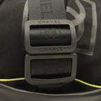Chanel Sports Line Logo Boston Bag 2-Way Crossbody Nylon Rubber Black — view 6