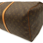 Louis Vuitton Monogram Keepall 55 Boston Bag Purse — view 3