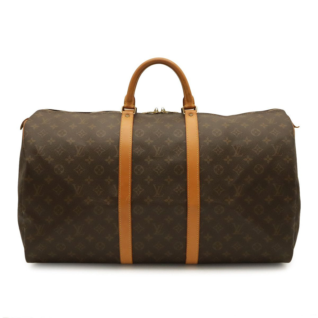 Louis Vuitton Monogram Keepall 55 Boston Bag Purse