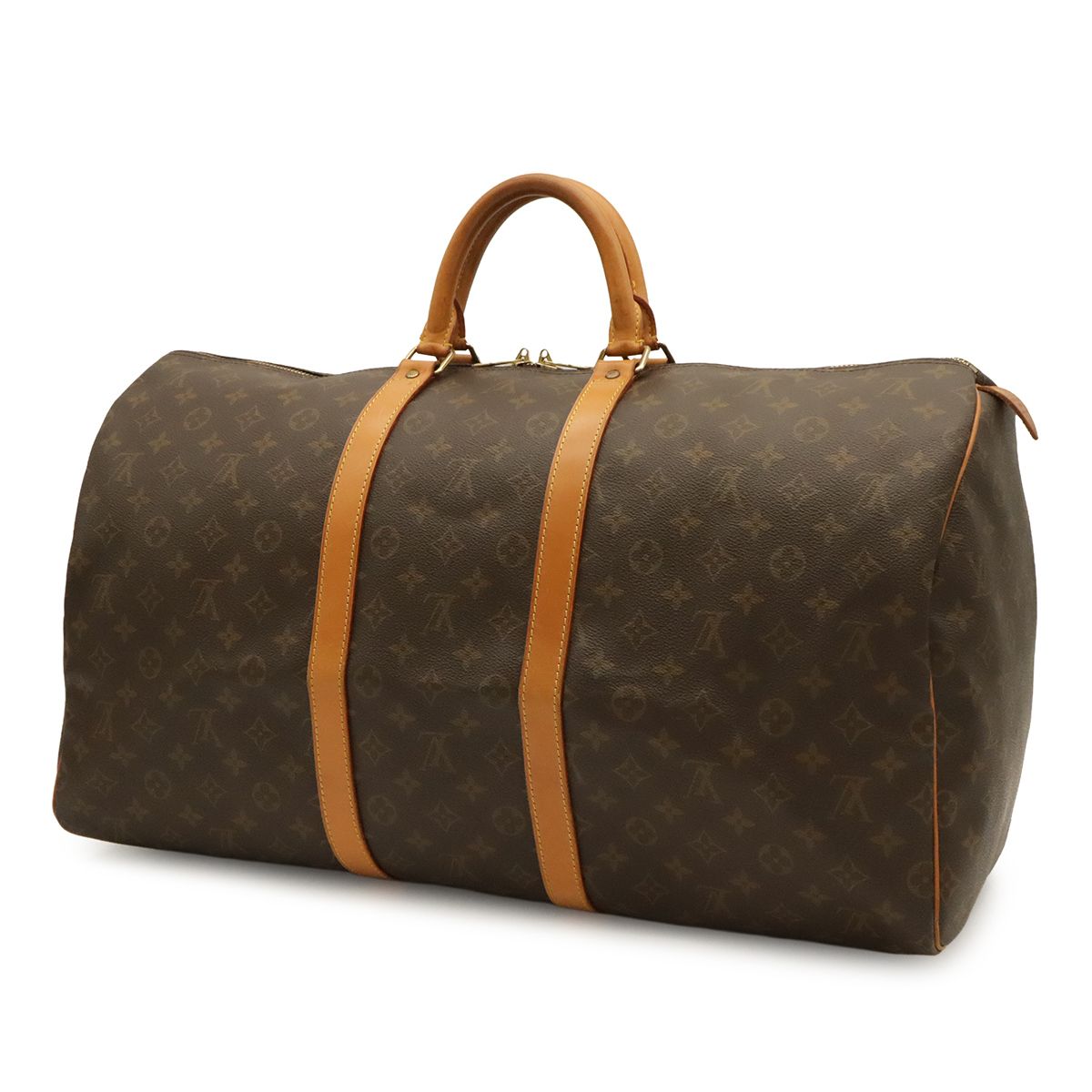 Louis Vuitton Monogram Keepall 55 Boston Bag Purse — view 2