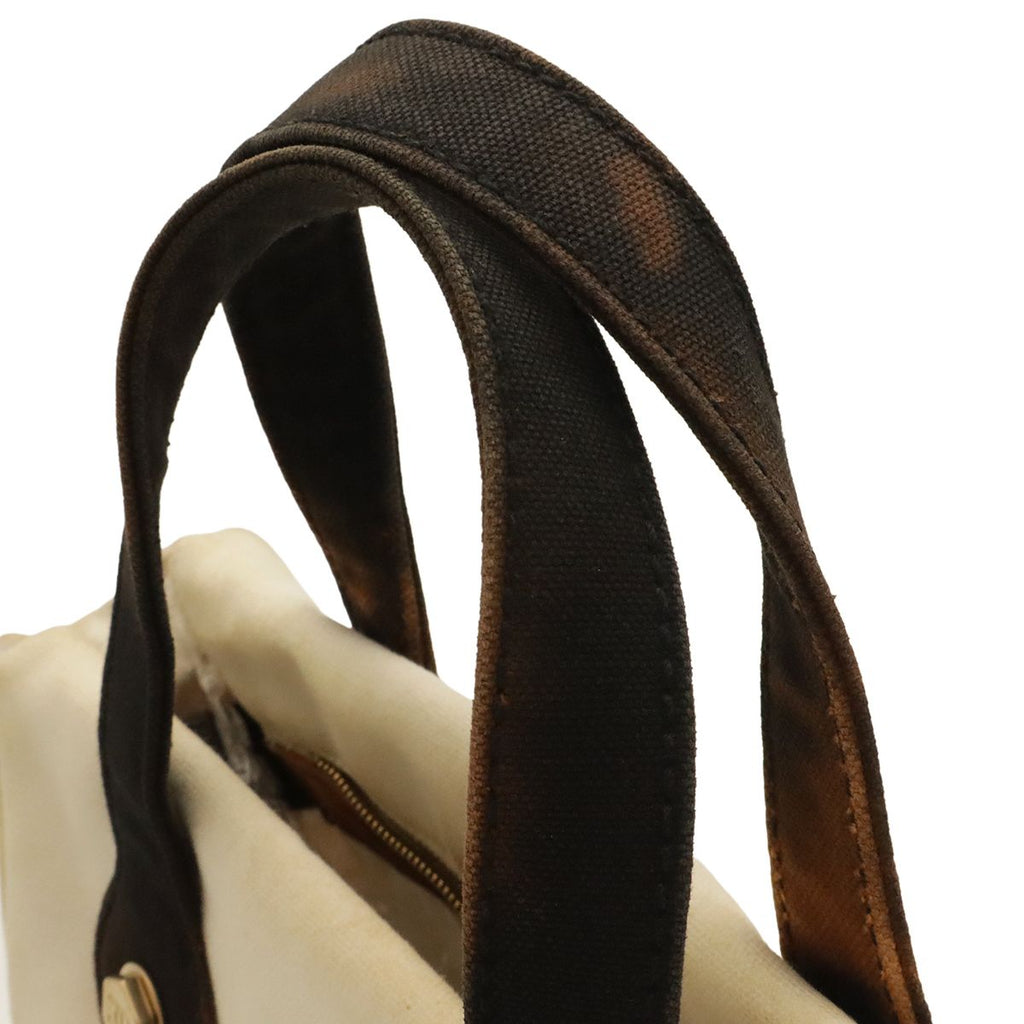 Chanel CC Logo Marshmallow Tote Bag Canvas Ivory White Black — view 4