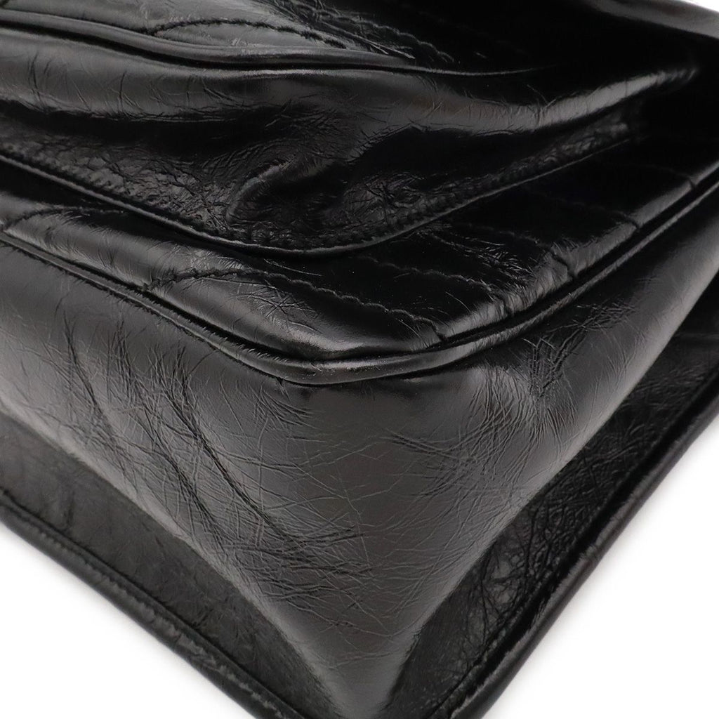 Saint Laurent Paris YSL Niki Medium Chain Shoulder Bag V-stitch Leather Black — view 3