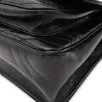 Saint Laurent Paris YSL Niki Medium Chain Shoulder Bag V-stitch Leather Black — view 3
