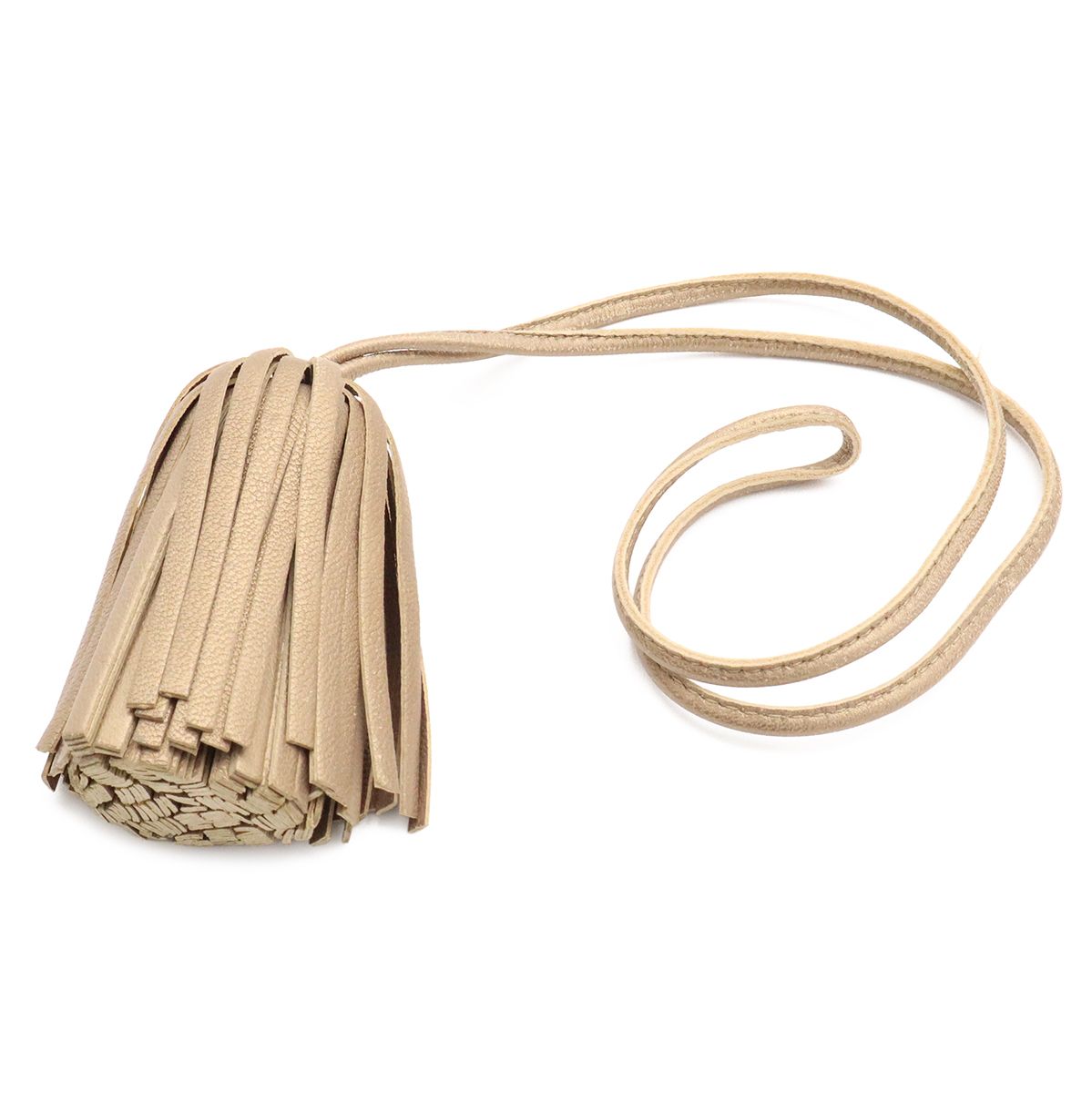 Loewe Vientiane 30 Anagram Shoulder Bag Fringe Charm Tassel Nappa Leather Gold — view 6