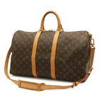 Louis Vuitton Monogram Keepall Bandouliere 45 Boston Bag Purse 2-Way — view 2