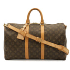 Louis Vuitton Monogram Keepall Bandouliere 45 Boston Bag Purse 2-Way